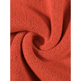 Plus Size - Women'S Oversized Gothic Dancing Skeletons & Bats Print Sweater - Long Sleeve Round Neck Pullover, Vibrant Orange Winter Warm Sweater for Halloween & Casual Attire, Cozy Fall Winter Sweater for Plus Size Women