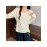 Plus Size, Autumn New Plus Size Square Collar Asymmetric Long-Sleeved Sweater Cinched Drawstring Bottoming Top
