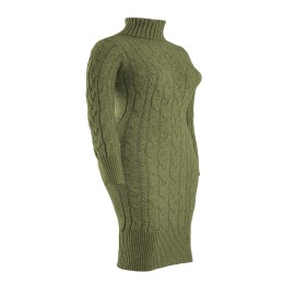 Womens Fashion Long Sleeve Turtleneck Sweater Dresses Knitted Bodycon Midi Sheath Jumper Dresses