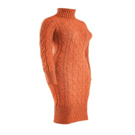 Womens Fashion Long Sleeve Turtleneck Sweater Dresses Knitted Bodycon Midi Sheath Jumper Dresses