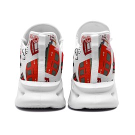 Women'S Lightweight Shock-Absorbing MD Sneakers with Lace-Up Closure | Breathable Fabric Upper, Cartoon Print, Suitable for Daily Wear and Long Walks, Women Shoes