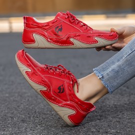 Women's Handmade Casual Sneakers, All-Season Slip-On Walking Shoes, Women Shoes