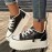 Women's Solid Color Comfort Sneakers - Low-Top Running Sneakers, Casual Lace-Up Outdoor Shoes, Women Shoes