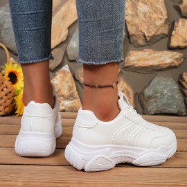 Ladies' Casual Sports Shoes | Comfortable, All-season, Mid-top with Synthetic Upper, Rubber Sole, Fabric Lining and Insole, Lace-up Closure, Women Shoes, Sneakers