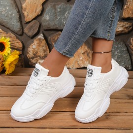 Ladies' Casual Sports Shoes | Comfortable, All-season, Mid-top with Synthetic Upper, Rubber Sole, Fabric Lining and Insole, Lace-up Closure, Women Shoes, Sneakers