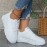Casual Women'S Sneakers | Low-top, Lace-up, Solid Color, Synthetic Upper, Fabric Inner, Rubber Sole | Hand Wash or Professional Dry Clean, Women Shoes