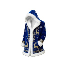 Christmas Cardigan for Men Casual Cozy Winter Front Print Edge Soft Back Cozy Cape Style wear with No Fasteners Warm Confortable Mens Cardigans, Holiday Fashion, Winter Wear, Relaxed Fit, Warm Material, Comfortable Texture, Festive Apparel, Open