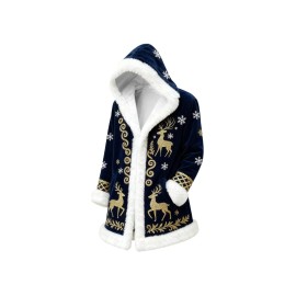 Christmas Cardigan for Men Casual Cozy Winter Front Print Edge Soft Back Cozy Cape Style wear with No Fasteners Warm Confortable Mens Cardigans, Holiday Fashion, Winter Wear, Relaxed Fit, Warm Material, Comfortable Texture, Festive Apparel, Open