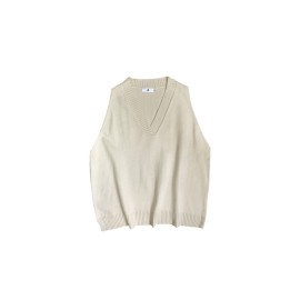 Preppy V-Neck Vest - Unisex Sleeveless Knit Waistcoat with Cable Stitch, Ivy League Style Couple Outfit