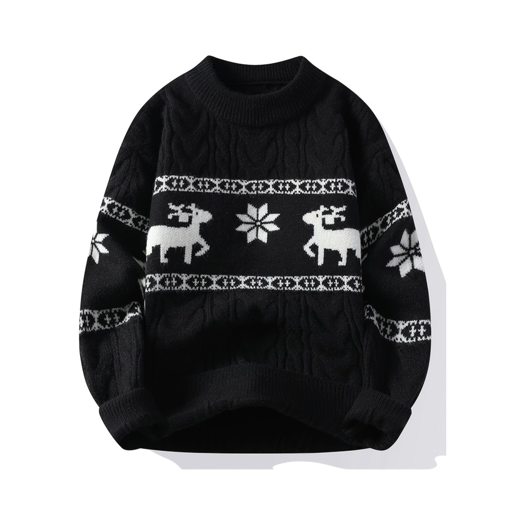 Christmas-themed Ted Sweater, Warm And Comfortable, Festive Atmosphere, Ritualistic, Cheerful, Versatile, Pullover Style.