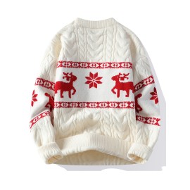 Christmas-themed Ted Sweater, Warm And Comfortable, Festive Atmosphere, Ritualistic, Cheerful, Versatile, Pullover Style.