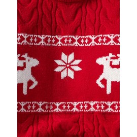 Christmas-themed Ted Sweater, Warm And Comfortable, Festive Atmosphere, Ritualistic, Cheerful, Versatile, Pullover Style.