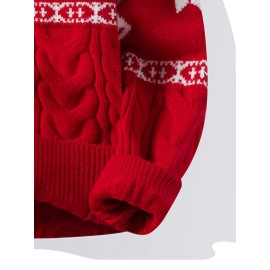 Christmas-themed Ted Sweater, Warm And Comfortable, Festive Atmosphere, Ritualistic, Cheerful, Versatile, Pullover Style.