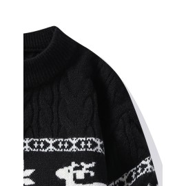 Christmas-themed Ted Sweater, Warm And Comfortable, Festive Atmosphere, Ritualistic, Cheerful, Versatile, Pullover Style.