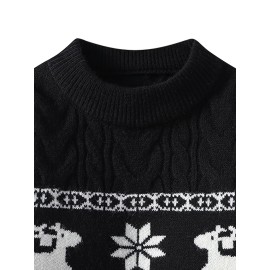 Christmas-themed Ted Sweater, Warm And Comfortable, Festive Atmosphere, Ritualistic, Cheerful, Versatile, Pullover Style.