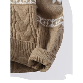 Christmas-themed Ted Sweater, Warm And Comfortable, Festive Atmosphere, Ritualistic, Cheerful, Versatile, Pullover Style.