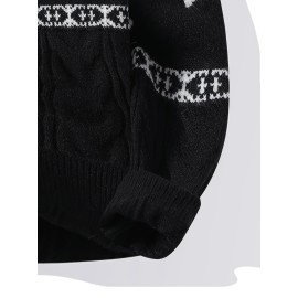 Christmas-themed Ted Sweater, Warm And Comfortable, Festive Atmosphere, Ritualistic, Cheerful, Versatile, Pullover Style.