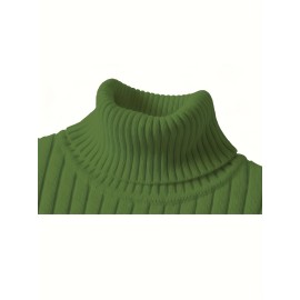 Men's Thick Winter Sweater - White/Beige High Collar Pullover, Loose High Collar Bottom, Machine Washable Warm Sweater Tank Top, Suitable for Casual And Formal Wear Duty Free Shipping