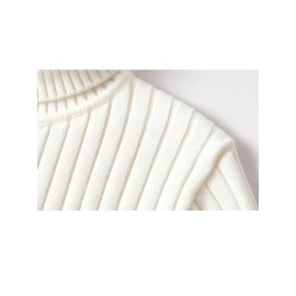 Men's Thick Winter Sweater - White/Beige High Collar Pullover, Loose High Collar Bottom, Machine Washable Warm Sweater Tank Top, Suitable for Casual And Formal Wear Duty Free Shipping