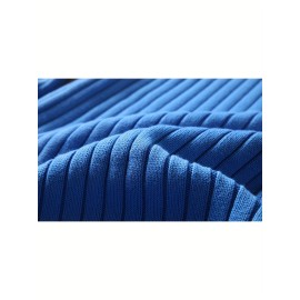 Men's Thick Winter Sweater - White/Beige High Collar Pullover, Loose High Collar Bottom, Machine Washable Warm Sweater Tank Top, Suitable for Casual And Formal Wear Duty Free Shipping