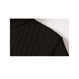 Men's Thick Winter Sweater - White/Beige High Collar Pullover, Loose High Collar Bottom, Machine Washable Warm Sweater Tank Top, Suitable for Casual And Formal Wear Duty Free Shipping