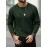 New Autumn-Winter Men's Casual Commuter Solid Color Crew Neck Knit Pullover