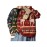 Men's Plus Size Christmas Sweater Red Reindeer & Fair Isle Knit Pullover - Ugly Holiday Sweaters for Men, Winter Outfit, Relaxed Fit Crewneck Jumper, Family Matching for Xmas (Dry)