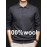 100% Thickened Sweater Commuting Turn- Collar Solid Color Warm High-End Sweater Men's Inner Wear
