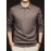 100% Thickened Sweater Commuting Turn- Collar Solid Color Warm High-End Sweater Men's Inner Wear
