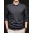 100% Thickened Sweater Commuting Turn- Collar Solid Color Warm High-End Sweater Men's Inner Wear