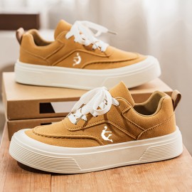 Men's Skate Shoes with Soft Cushioning, Casual Classic Versatile Flat Sneakers, Comfortable Daily Commuter Shoes