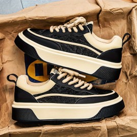 Casual Sneakers for Students with a Unique Design, Featuring a Low-Top Skate Shoe Style And a Durable Platform Suitable for Streetwear