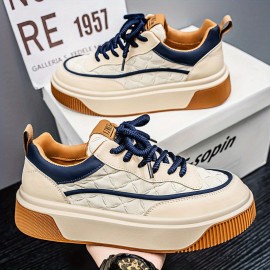 Casual Sneakers for Students with a Unique Design, Featuring a Low-Top Skate Shoe Style And a Durable Platform Suitable for Streetwear