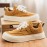 Men's - Low-Top Sneakers - Upper & PVC Sole Skate-Ready Casual Sports Shoes Suitable for Spring/Autumn Wear, Skateboarding, Gym, Outdoor - Solid Color Round-Toe (Men's Fashion)