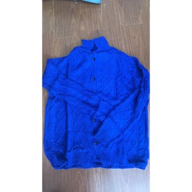 Autumn Winter New Men's Trendy Chunky Cable Jacquard Cardigan Stand Collar Long Sleeve Heavyweight Knit Sweater Warm Versatile Daily Commute Outerwear