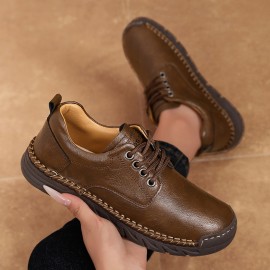 Ladies' Outdoor Fashionable Casual Sports Shoes | Retro Lace-up Boots, Round Toe, Microfiber, All-Season Comfort, High-End and Versatile, Suitable for Daily Shopping, Gatherings, and Other Relaxed Occasions, Women Shoes, Sneakers