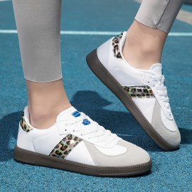 Women's Vintage Low-Top Sneakers - Retro Lace-Up All-Season Skate Shoes with Sole, Round Toe & Minimalist // Color Options | Hand-Washable for Casual, Skateboarding & Casual Attire, Women Shoes