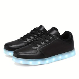 Light-Up Sneakers with LED Features for Both Men And Women, Equipped with USB Charging, Perfect for Festivals, Parties, And Dance Events. These Breathable Shoes Glow And Shine, Making Them a Fashionable Choice., Women Shoes