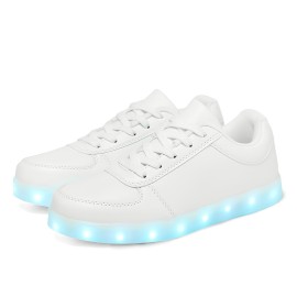 Light-Up Sneakers with LED Features for Both Men And Women, Equipped with USB Charging, Perfect for Festivals, Parties, And Dance Events. These Breathable Shoes Glow And Shine, Making Them a Fashionable Choice., Women Shoes