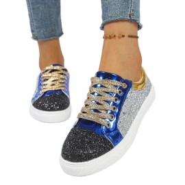 Women Plus Size Round Toe Thick Sole Casual Shoes | New European American Style, Lace-up Closure, Sequin Embellishment, Low Top, All-season, Polyurethane Upper, Mesh Inner, Fabric Insole, Rubber Sole, Women Shoes, Sneakers