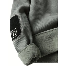 Men'S Thick Fleece-Like Warm Pullover Sweater - Winter Warmth Loose Fit Round Neck Sweater with Ribbed Cuffs & Hem, Solid Casual Knit Sweater for Men, Cozy Layering Top for Fall and Winter, Durable Base Layer (No Visible Seams)