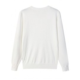 Single-Pack Men's V-Neck Sweater - Casual V-Neck Knit Sweater for Men, Classic Business Style, Ultra-Soft Premium Knit Fabric, Suitable for Workplace and Everyday Fashion Casual Wear