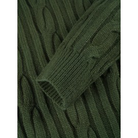 New Autumn-Winter Men's Casual Commuter Solid Color Crew Neck Knit Pullover