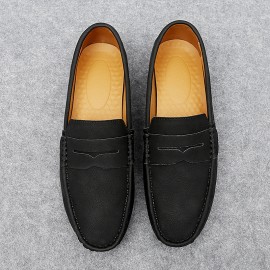 Sneakers, Spring and Autumn Men's Shoes Loafers Driving Shoes Low-top Slip-on British Style Flat Casual Shoes