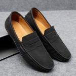 Sneakers, Spring and Autumn Men's Shoes Loafers Driving Shoes Low-top Slip-on British Style Flat Casual Shoes