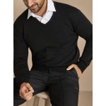 Single-Pack Men's V-Neck Sweater - Casual V-Neck Knit Sweater for Men, Classic Business Style, Ultra-Soft Premium Knit Fabric, Suitable for Workplace and Everyday Fashion Casual Wear